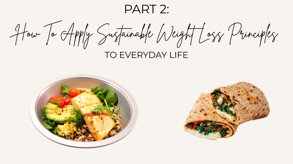 Part 2: How to Apply Sustainable Weight Loss Principles To Everyday&nbsp;Life